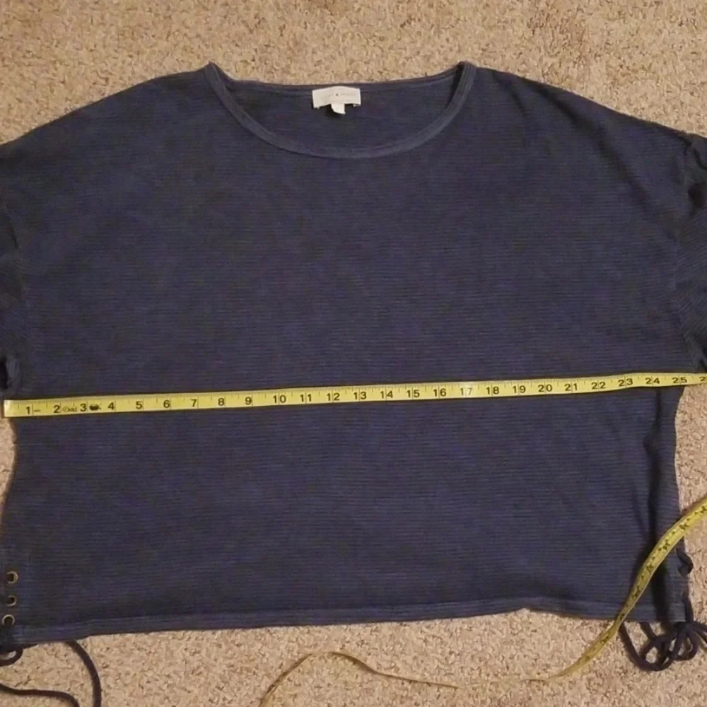 Lucky Brand Crop Top Shirt Side Ties L - Picture 6 of 8